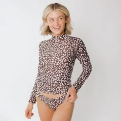 Wailea Floral Long Sleeve Rash Guard