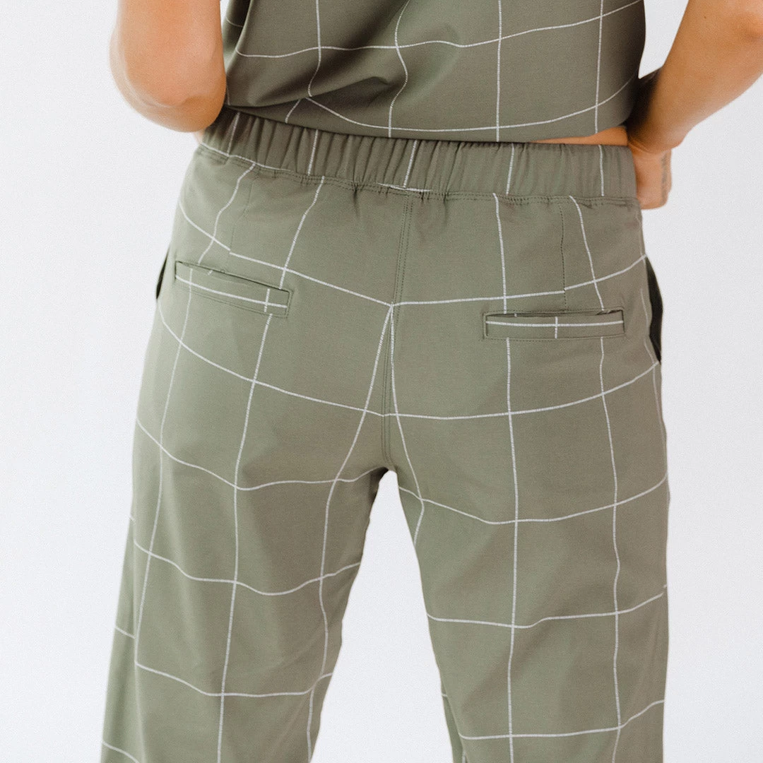Sage Windowpane Jetsetters - Image 11