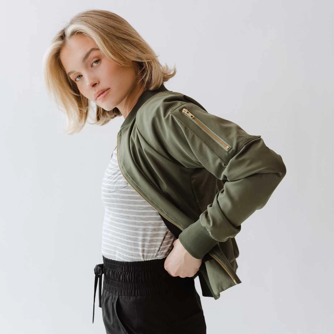 Sage Bomber Jacket - Image 6