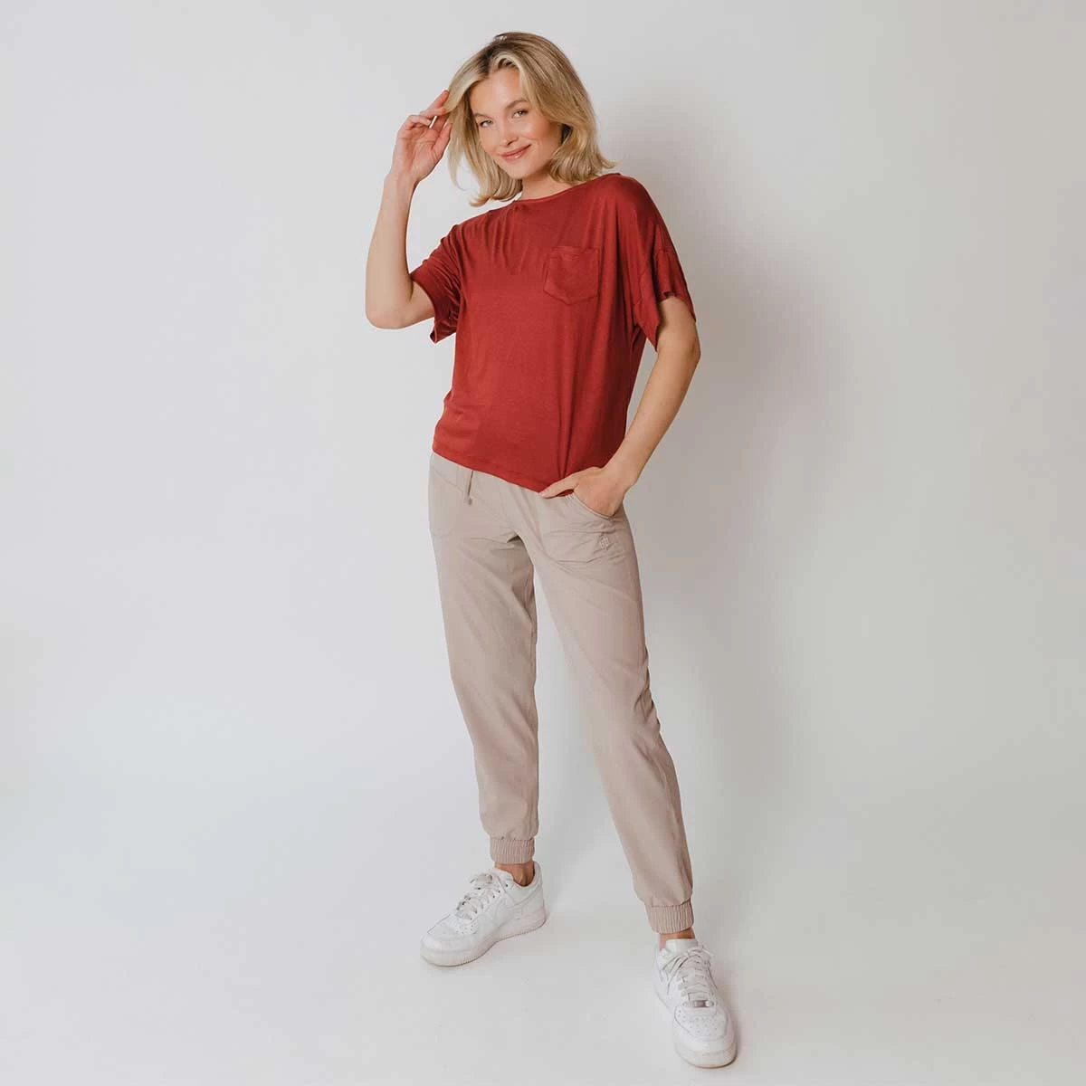 Boxy Tee, Pale Brick - Image 5