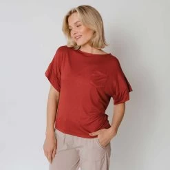 Boxy Tee, Pale Brick