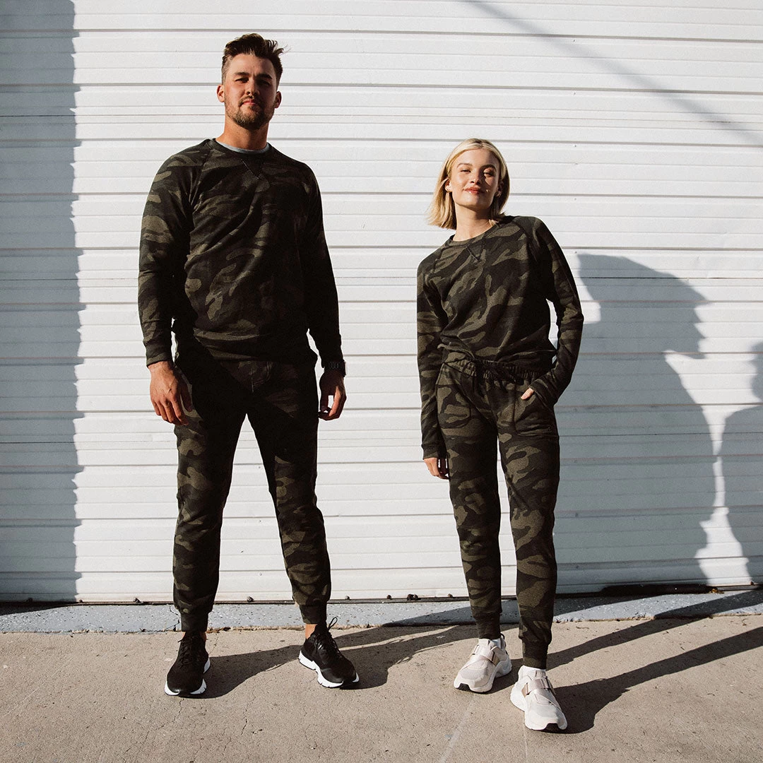 Men's At Ease Joggers, Green Camo - Image 7