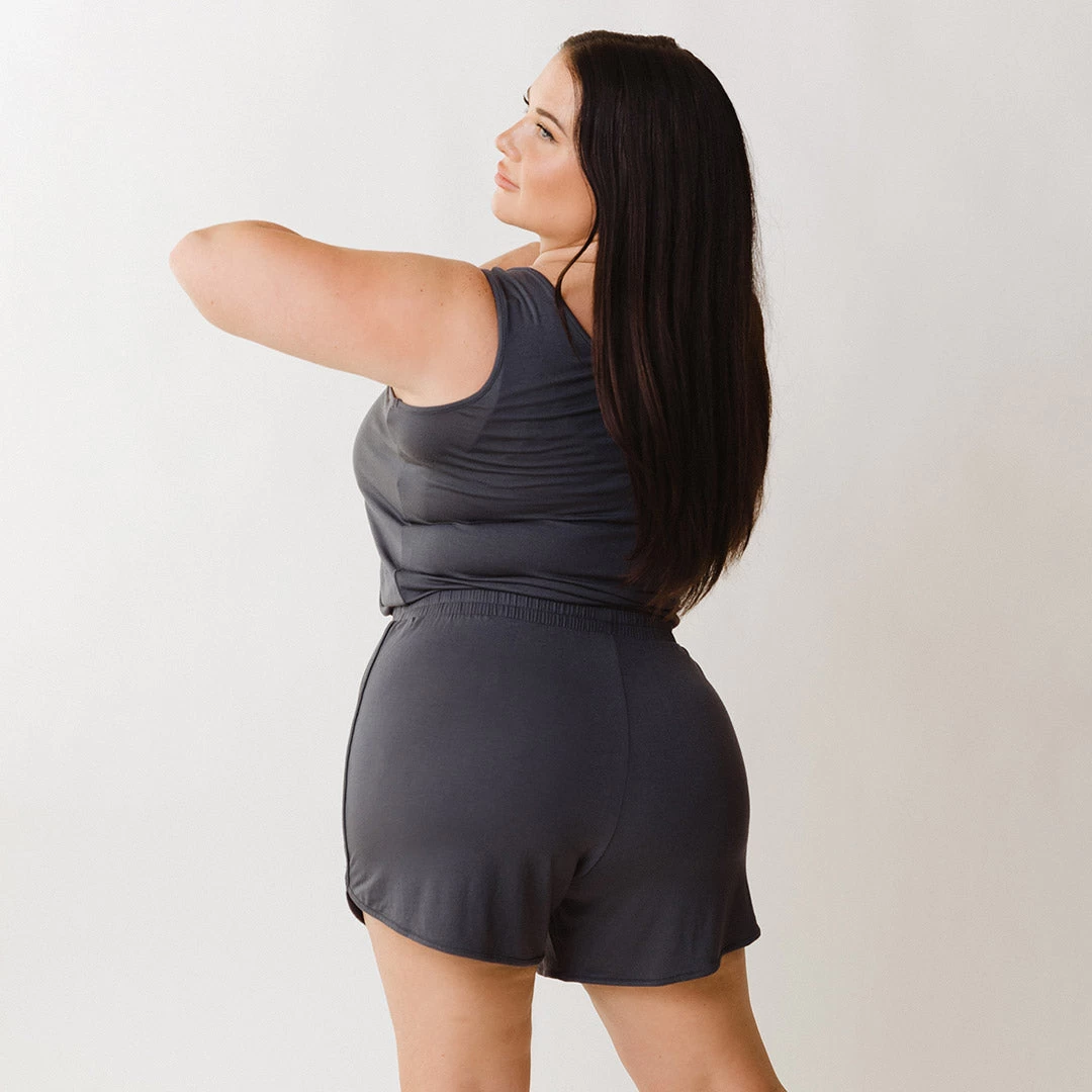 Serenity Tank Romper, Storm - Image 2