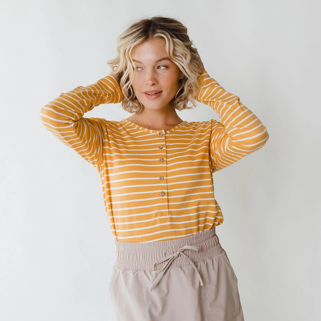 Henley, Mustard - Image 4