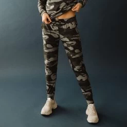 At Ease Joggers, Grey Camo