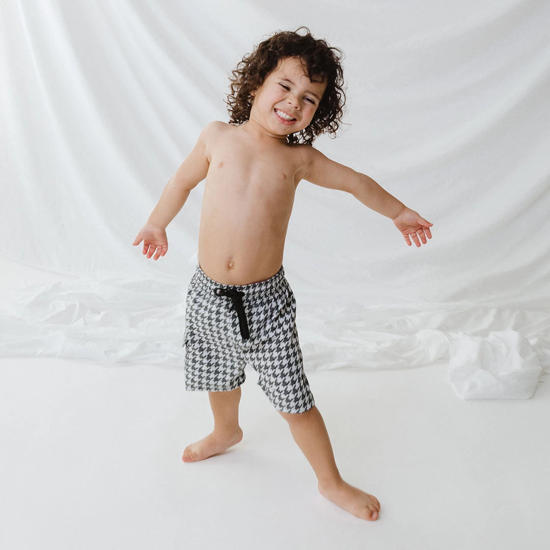 Houndstooth Jr. Swim Trunks - Image 2