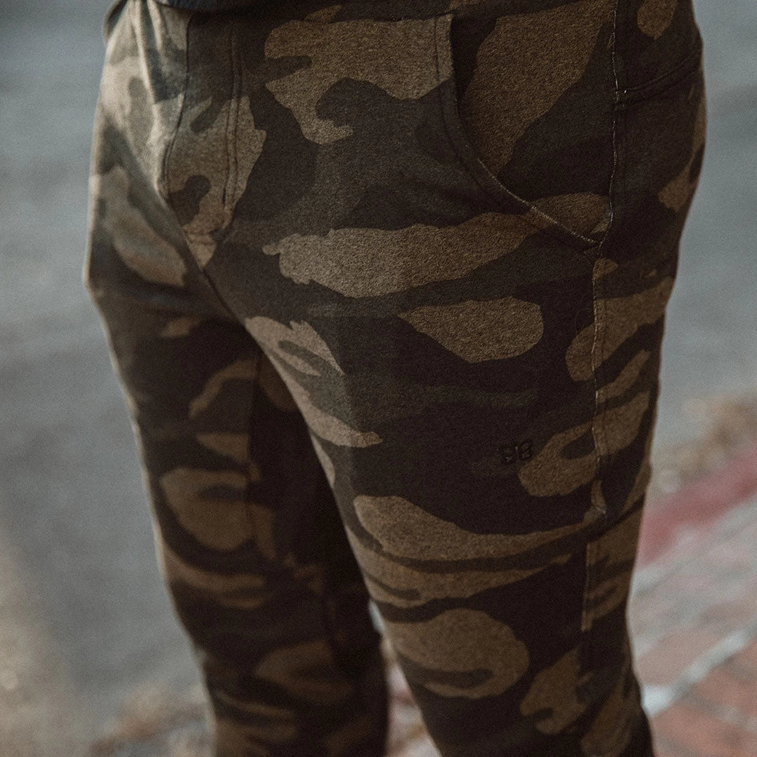 Men's At Ease Joggers, Green Camo - Image 10
