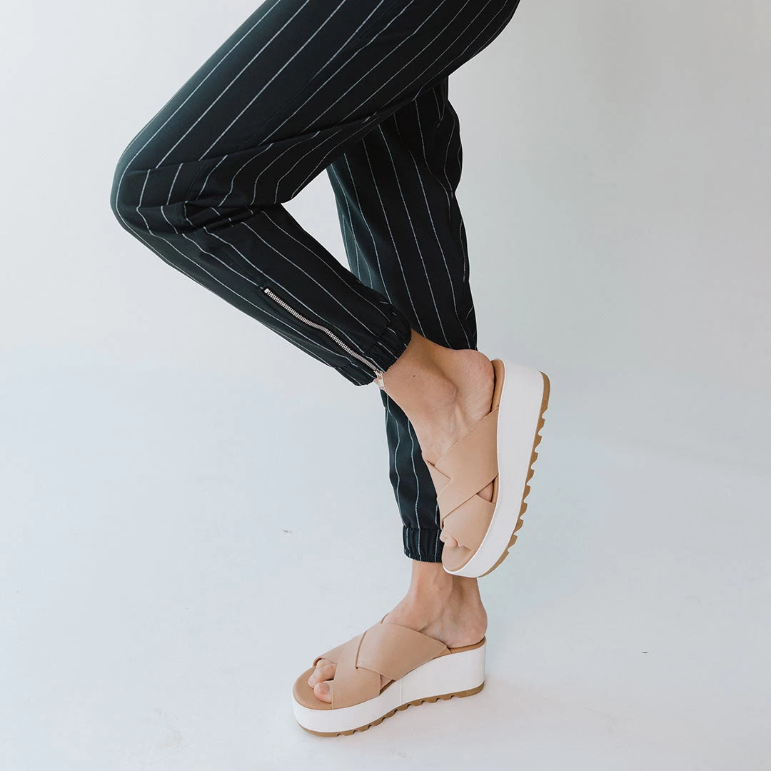 Navy Pinstripe Jetsetters - Image 12