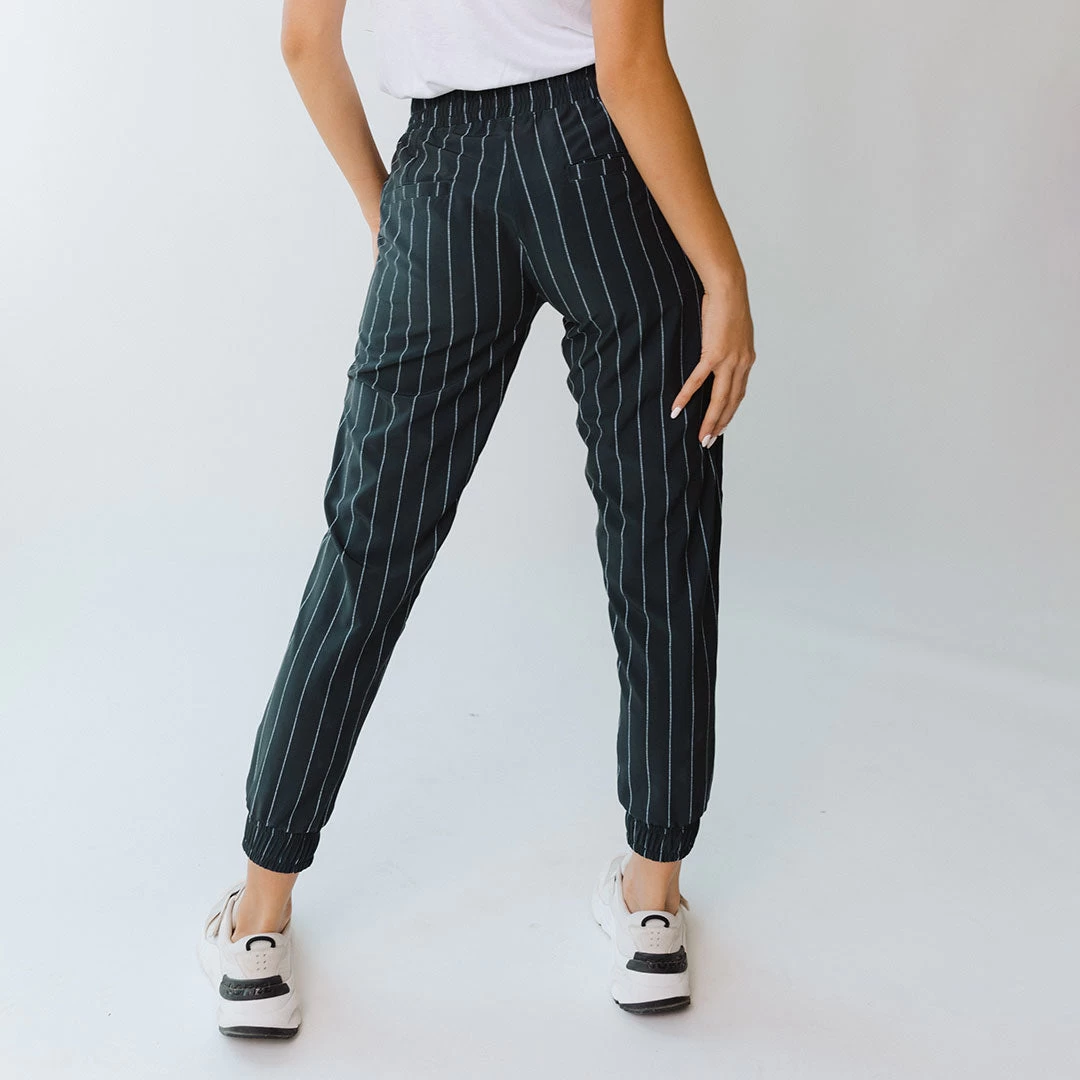 Destination Joggers, Navy Pinstripe - Image 10