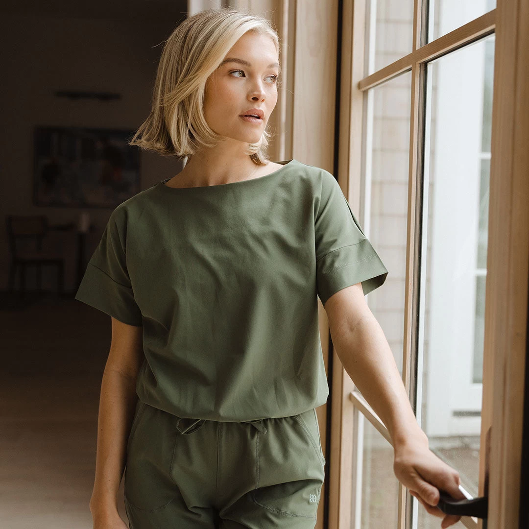 Everyday Jumpsuit, Sage - Image 2