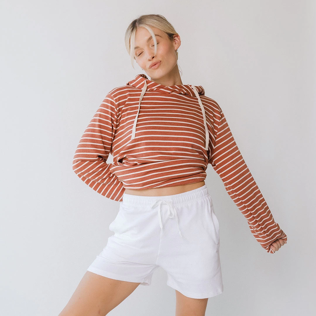 Boyfriend Shorts, White - Image 2