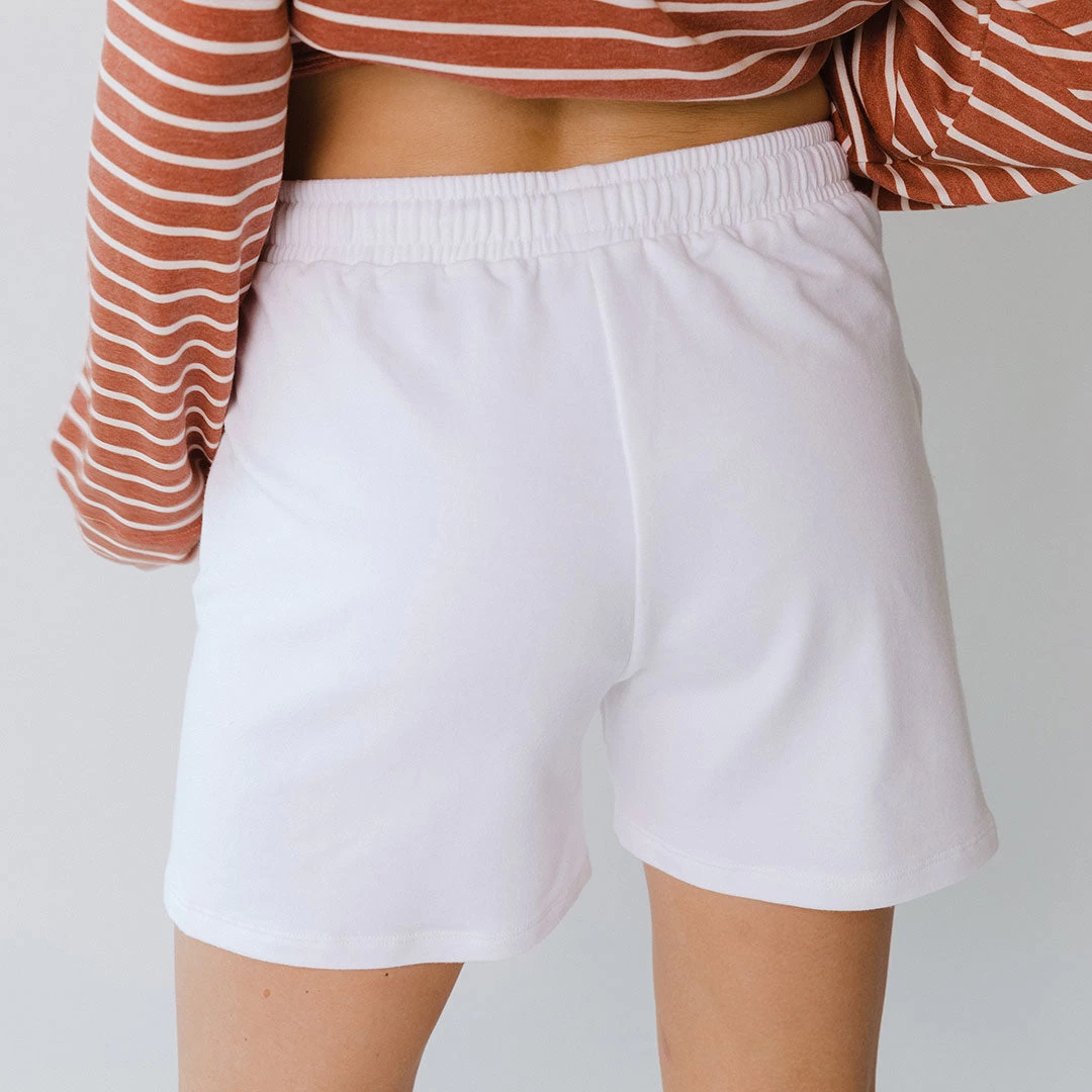 Boyfriend Shorts, White - Image 4