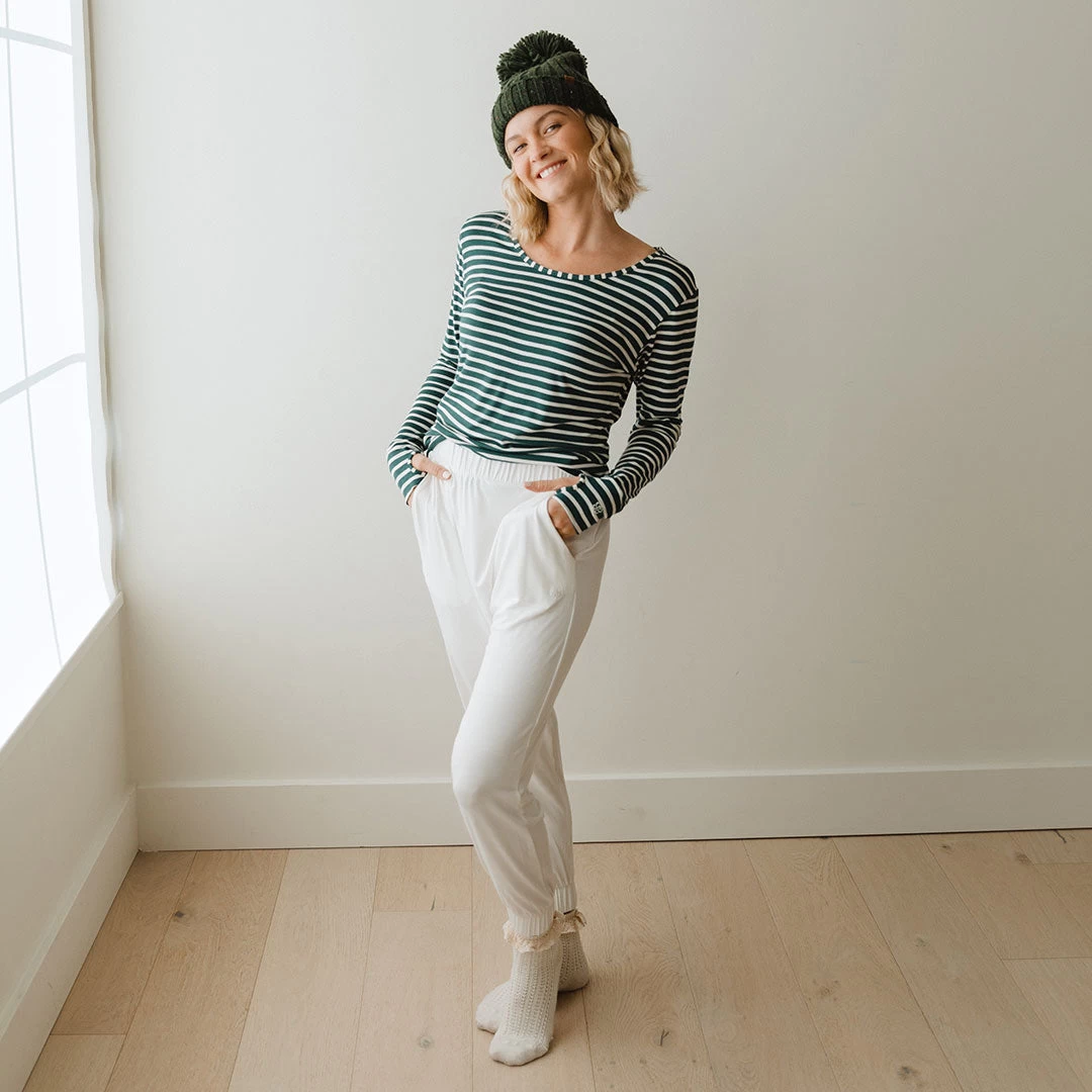 Serenity Harem Joggers, Ivory - Image 2