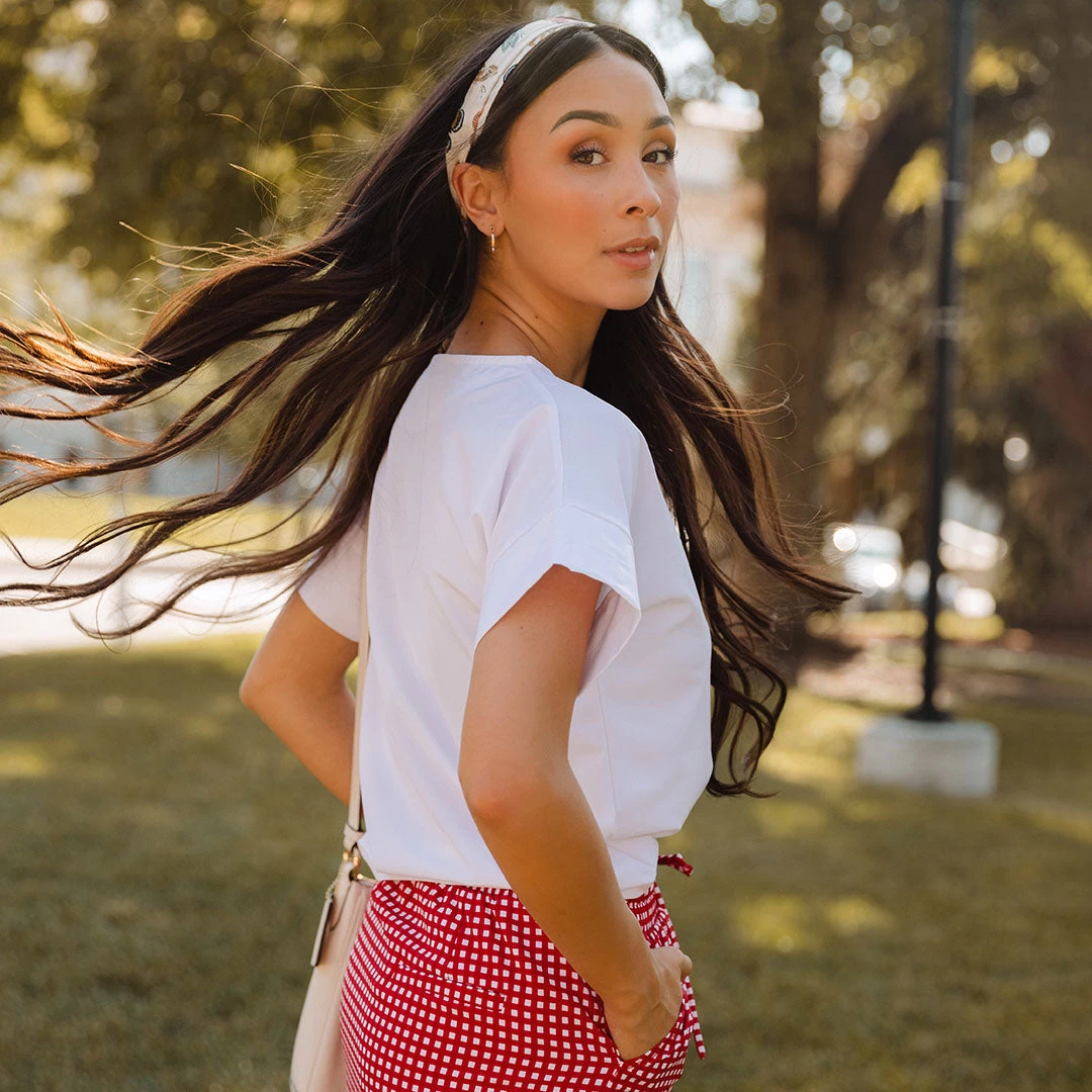 Boss Crop Tee, White - Image 7