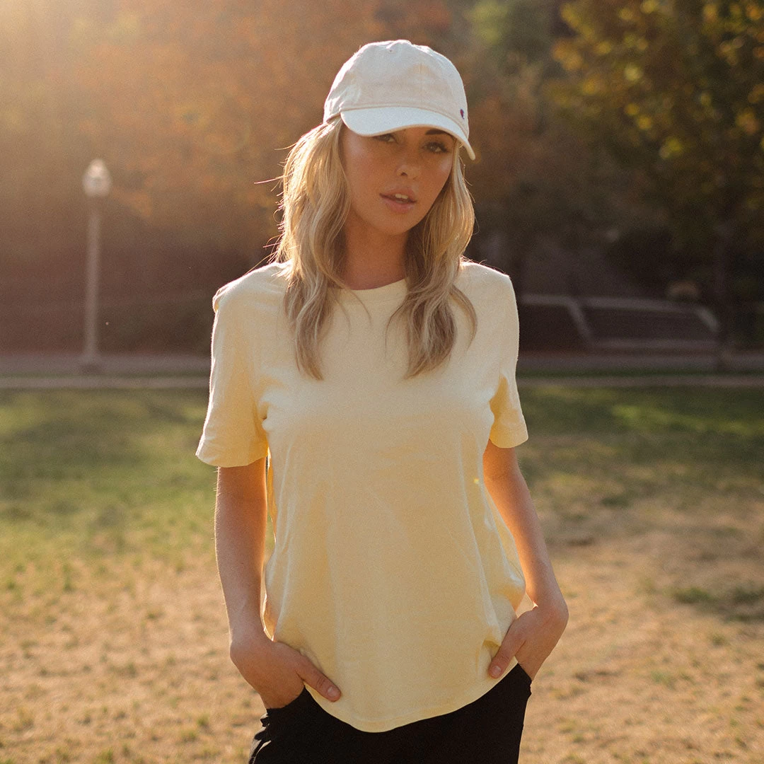 Boyfriend Tee, Yellow - Image 2