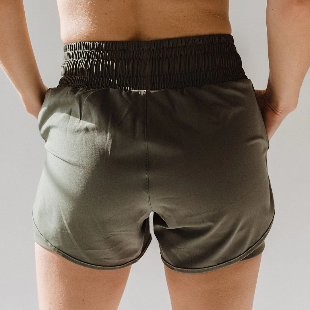 Lunge Shorts, Olive - Image 2