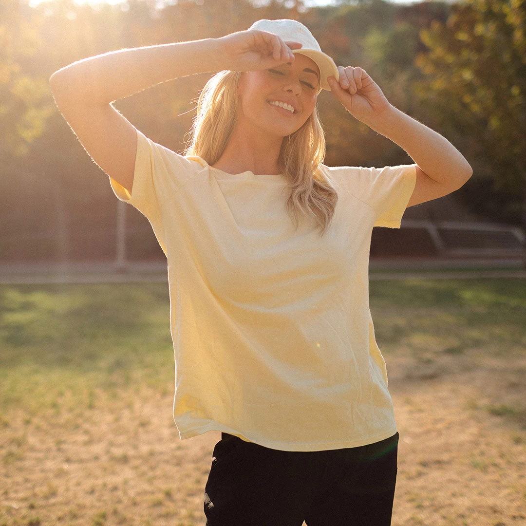 Boyfriend Tee, Yellow - Image 5