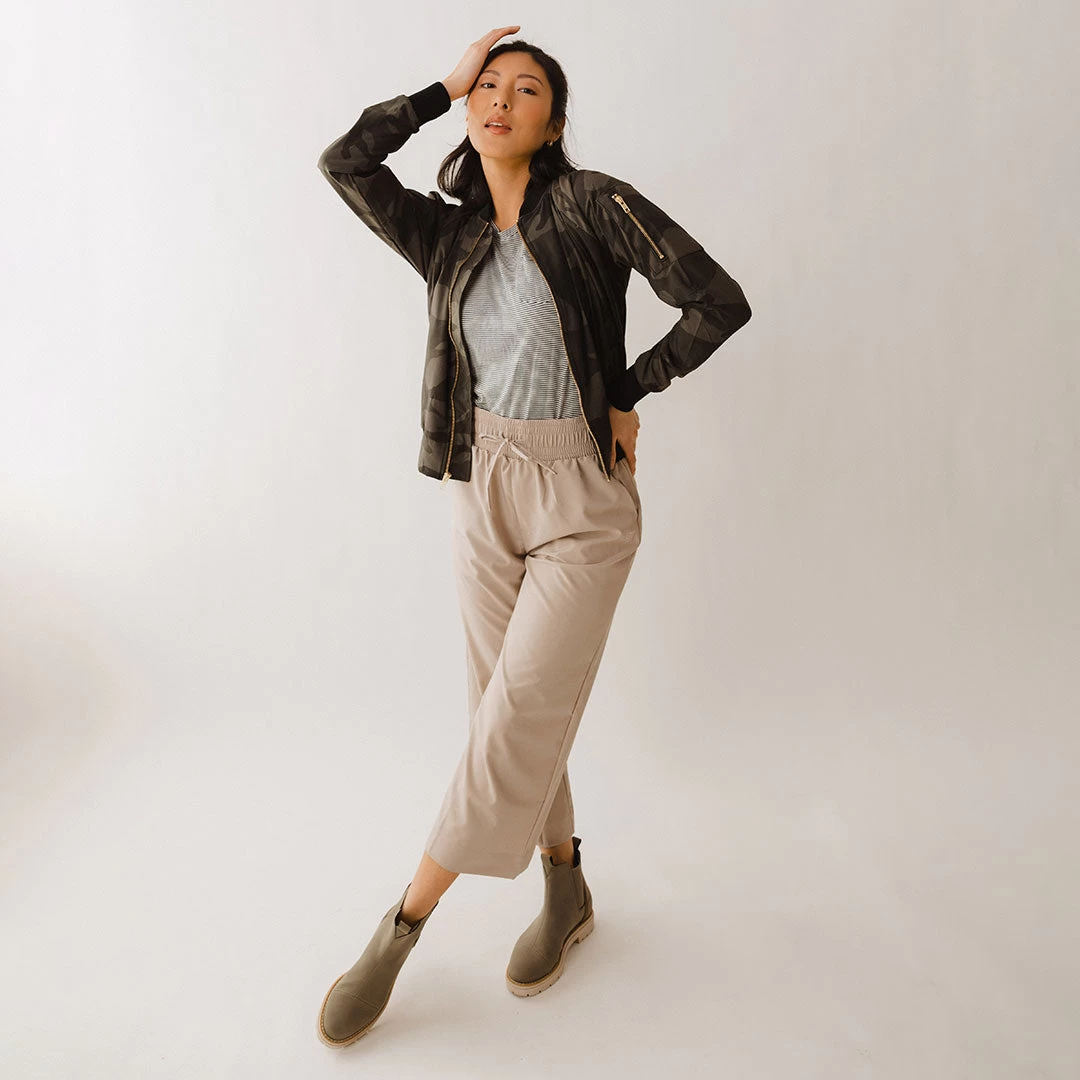 Audrey Wide Leg Pants, Cobblestone - Image 5