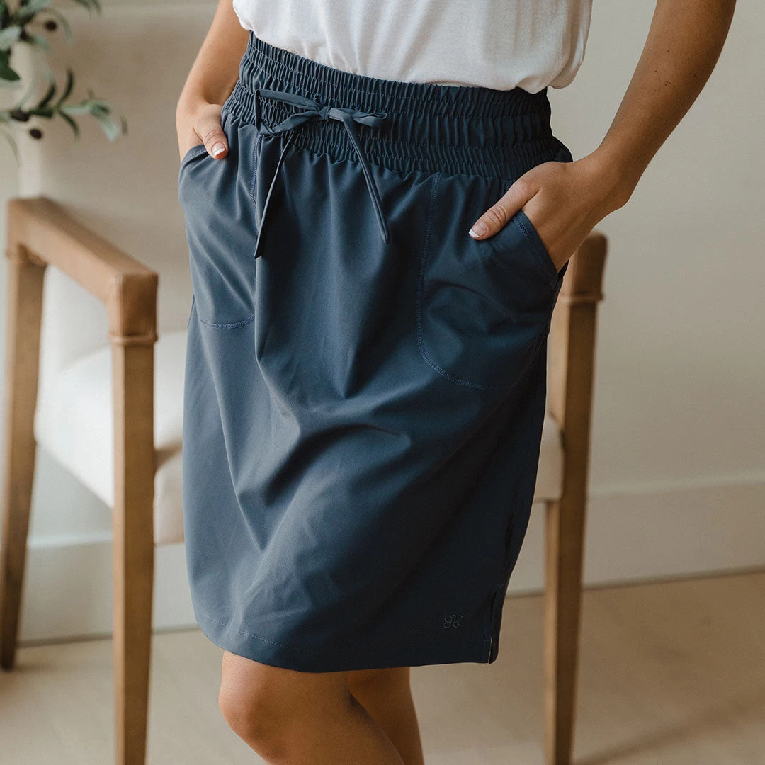 The Away Skirt, Indigo - Image 2