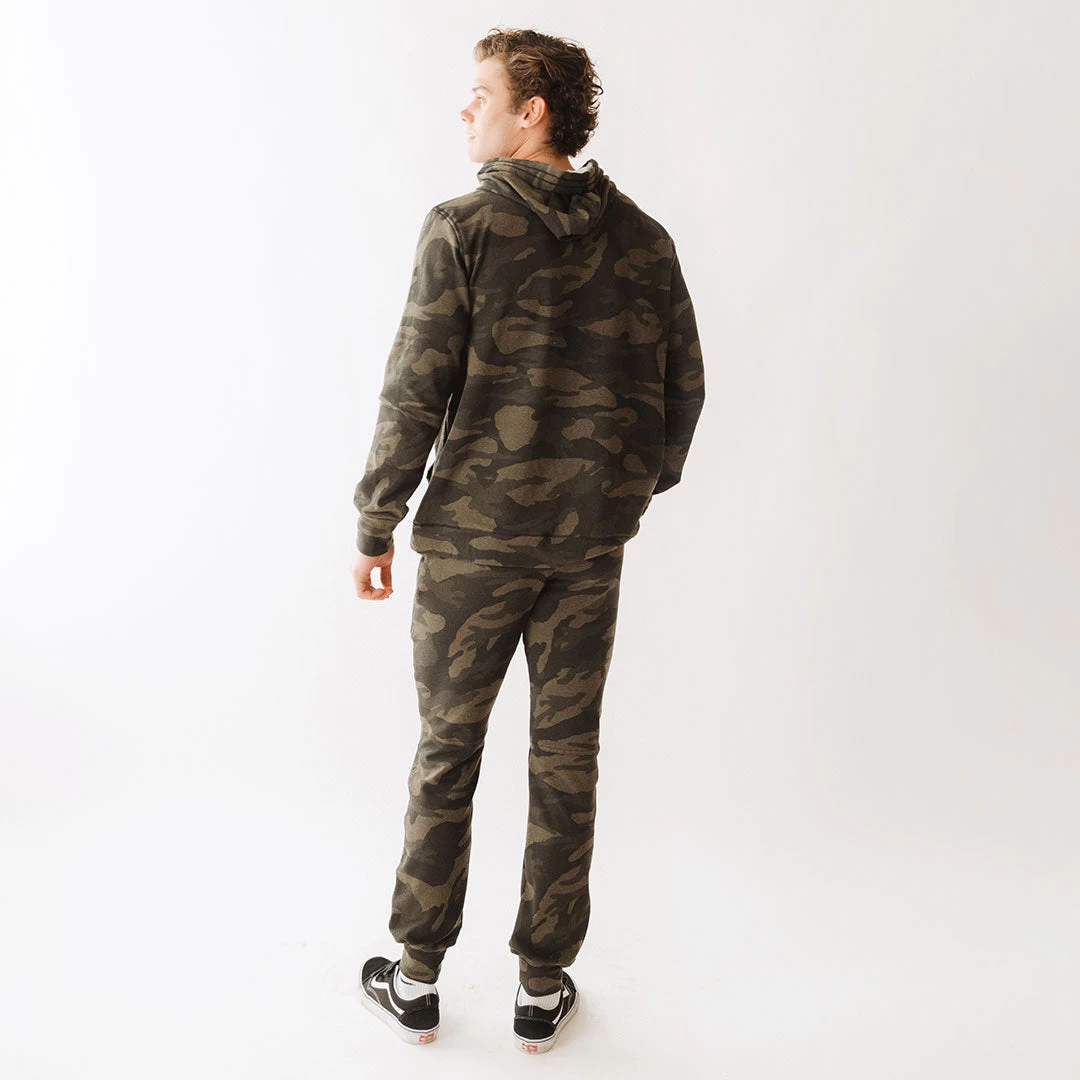 Men's At Ease Joggers, Green Camo - Image 5