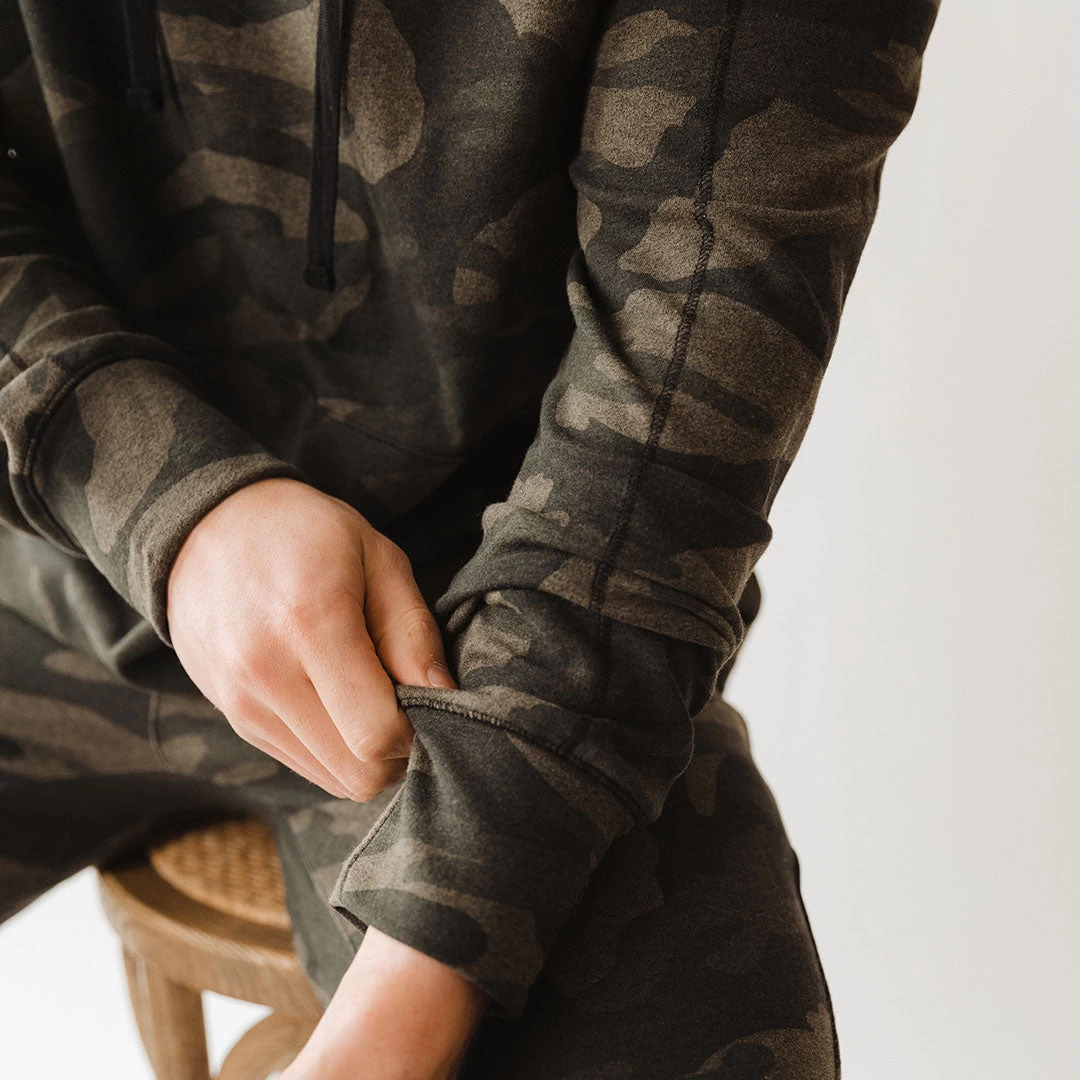 Men's Hoodie, Green Camo - Image 11