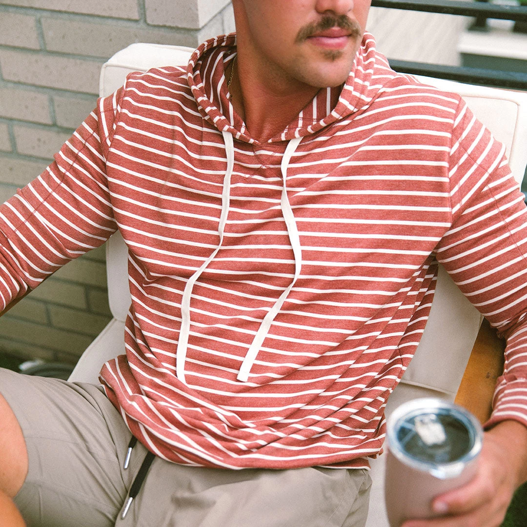 Men's Hoodie, Terracotta - Image 5