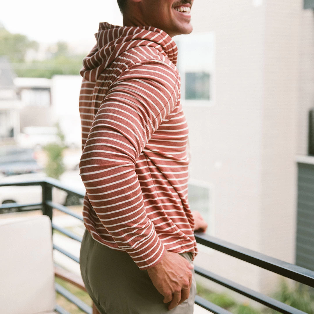 Men's Hoodie, Terracotta - Image 4