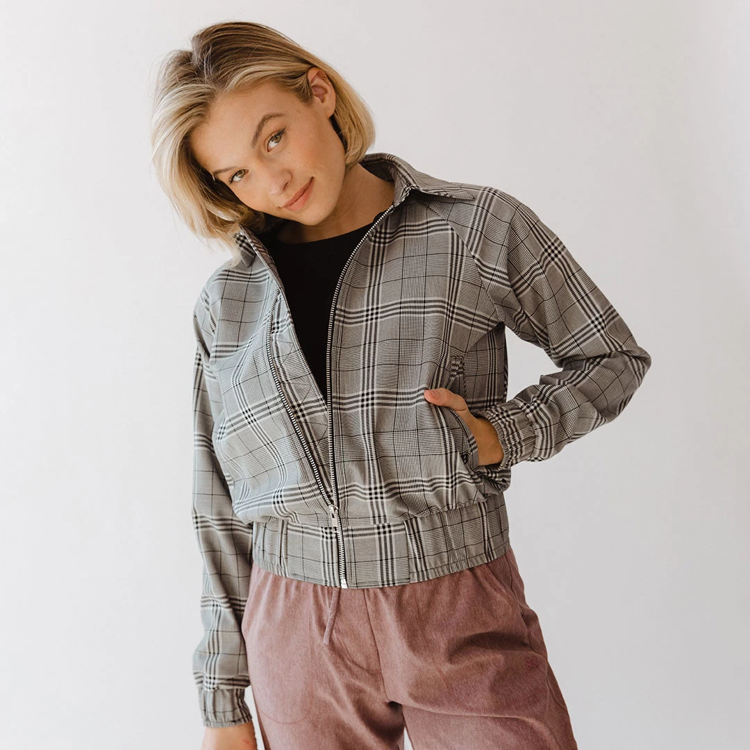 Dagny Plaid Bomber - Image 2