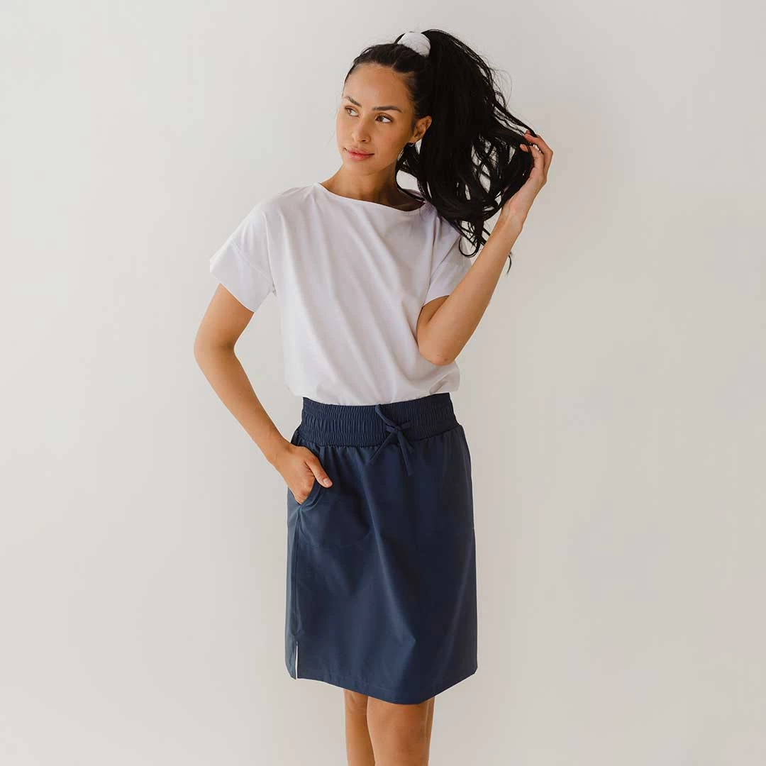 The Away Skirt, Indigo - Image 8