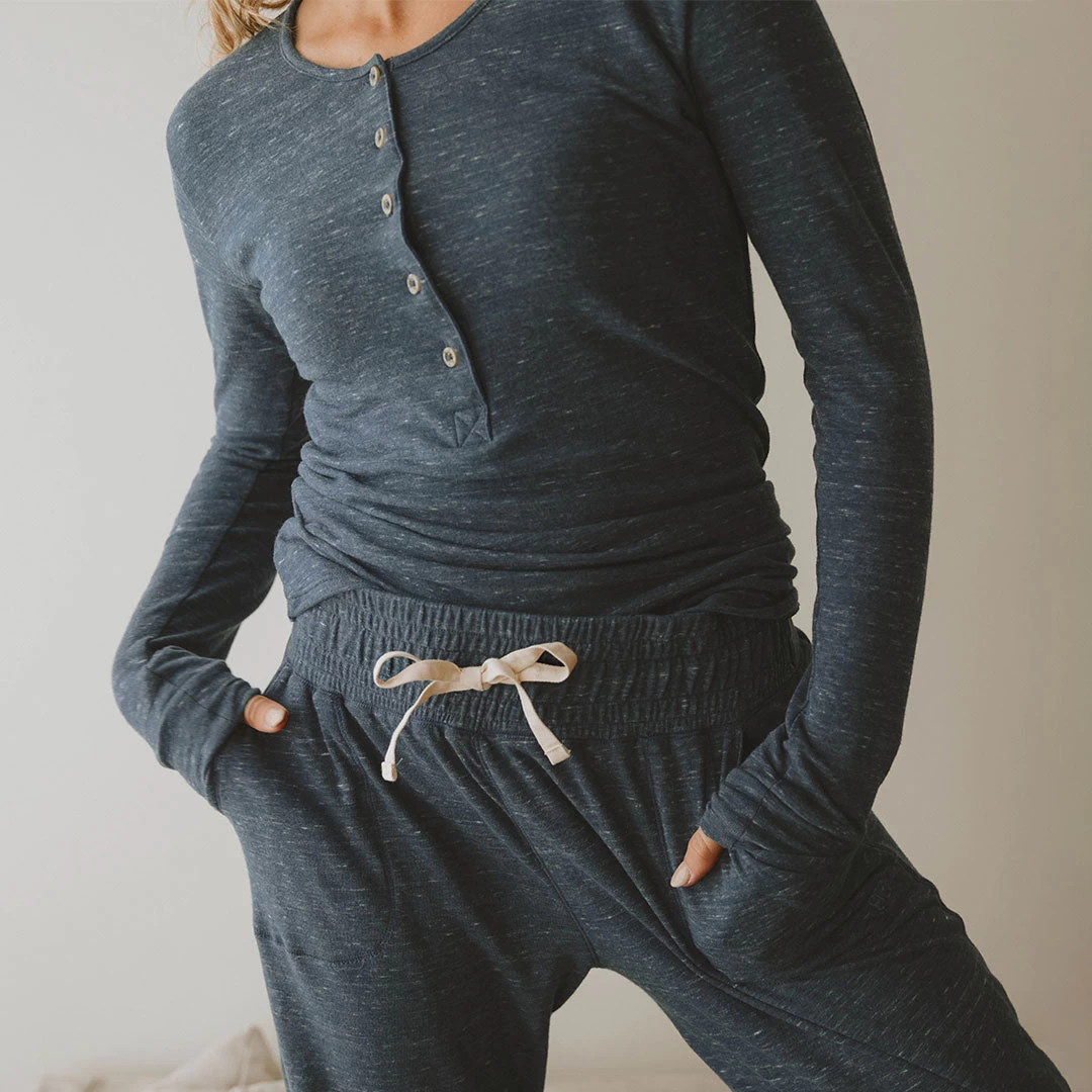 Cabin Fever Joggers, Heather Denim - Image 3