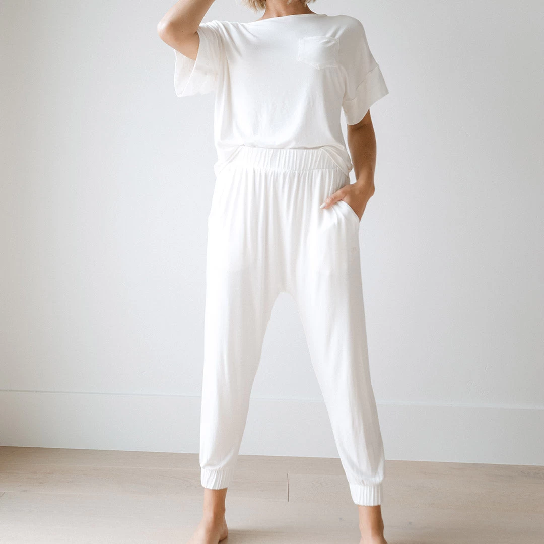 Serenity Harem Joggers, Ivory - Image 4