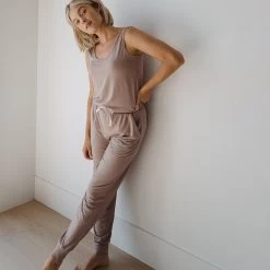 Serenity Tank Jumpsuit, Mocha