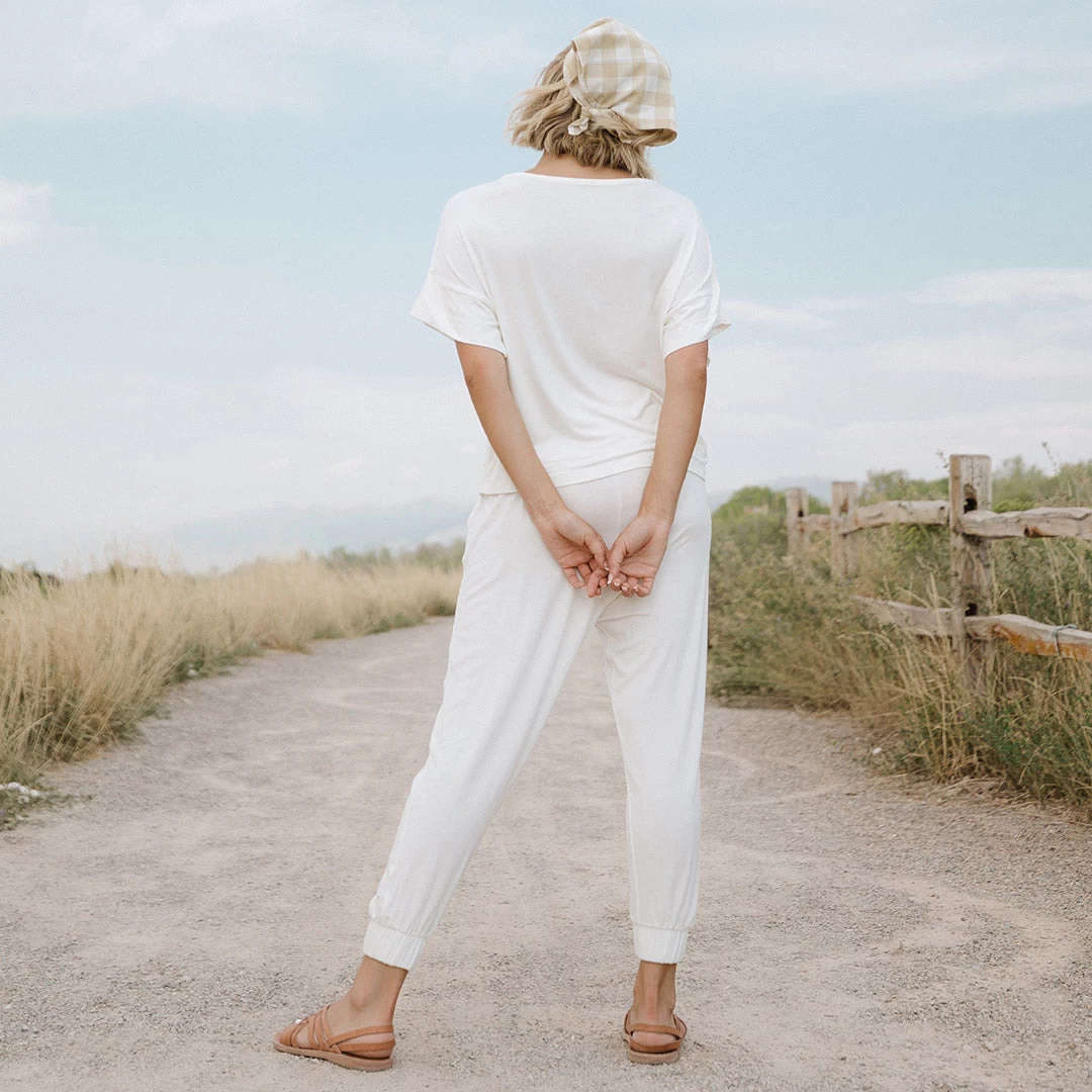 Serenity Harem Joggers, Ivory - Image 9