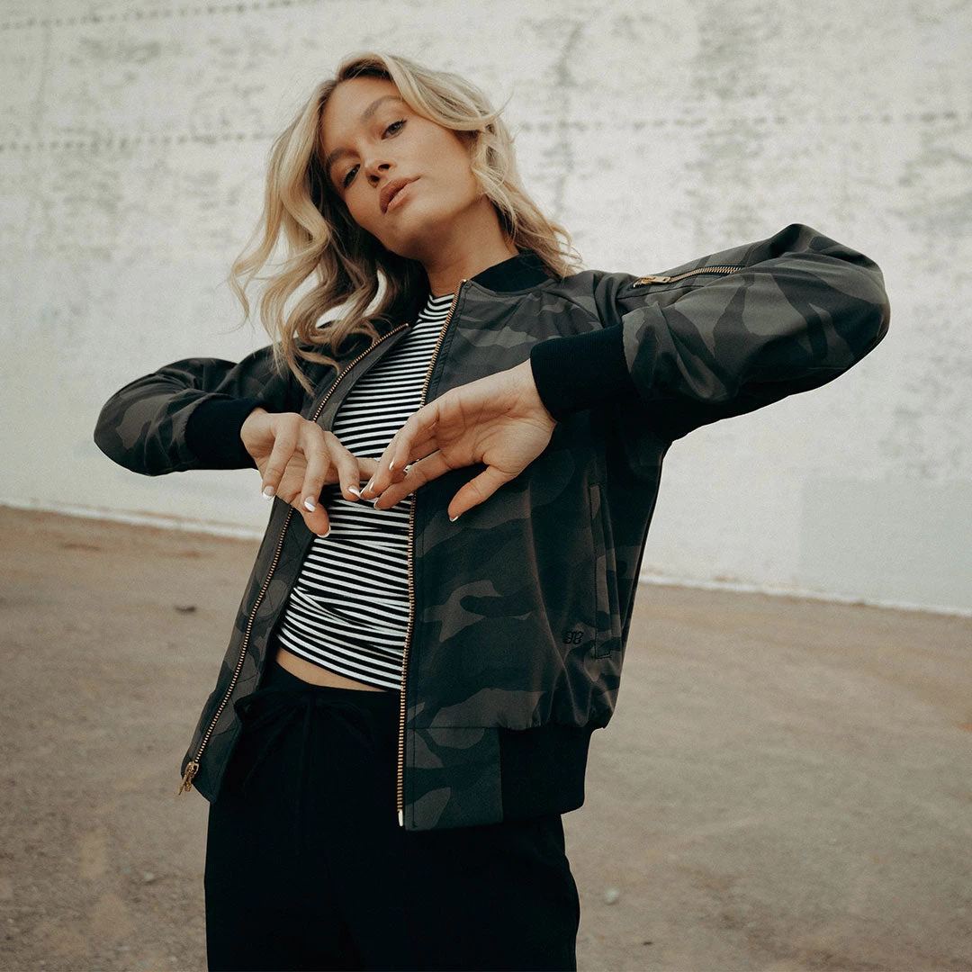 Bomber Jacket, Camo - Image 2