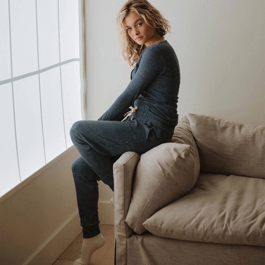 Cabin Fever Joggers, Heather Denim - Image 2