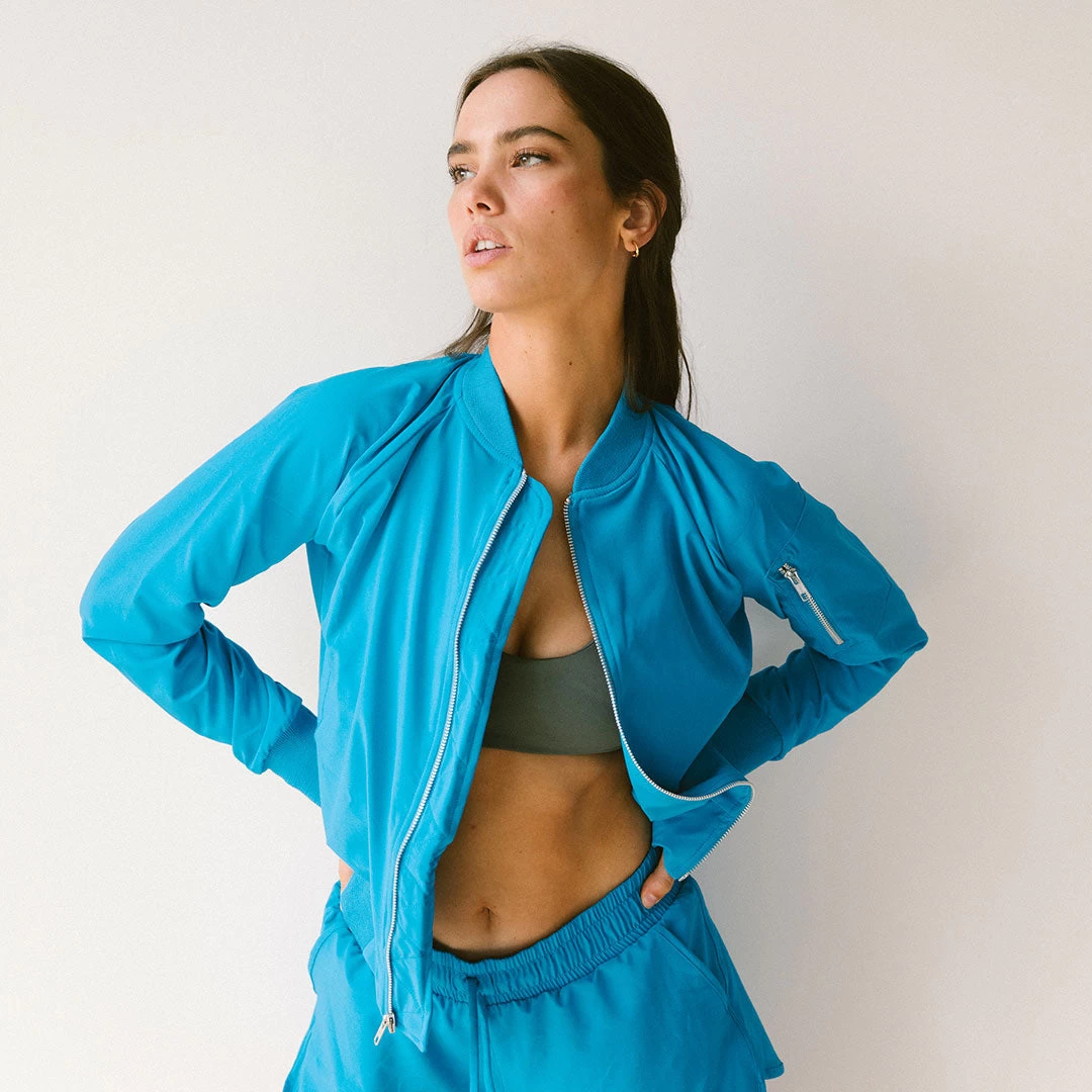 Cobalt Bomber Jacket - Image 2