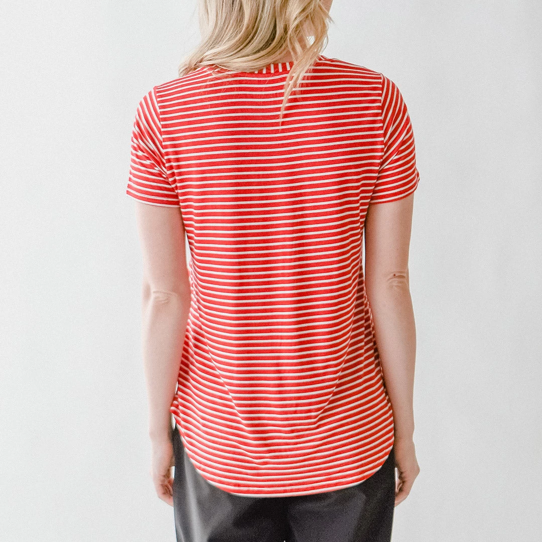 Basic Tee, Red White - Image 8