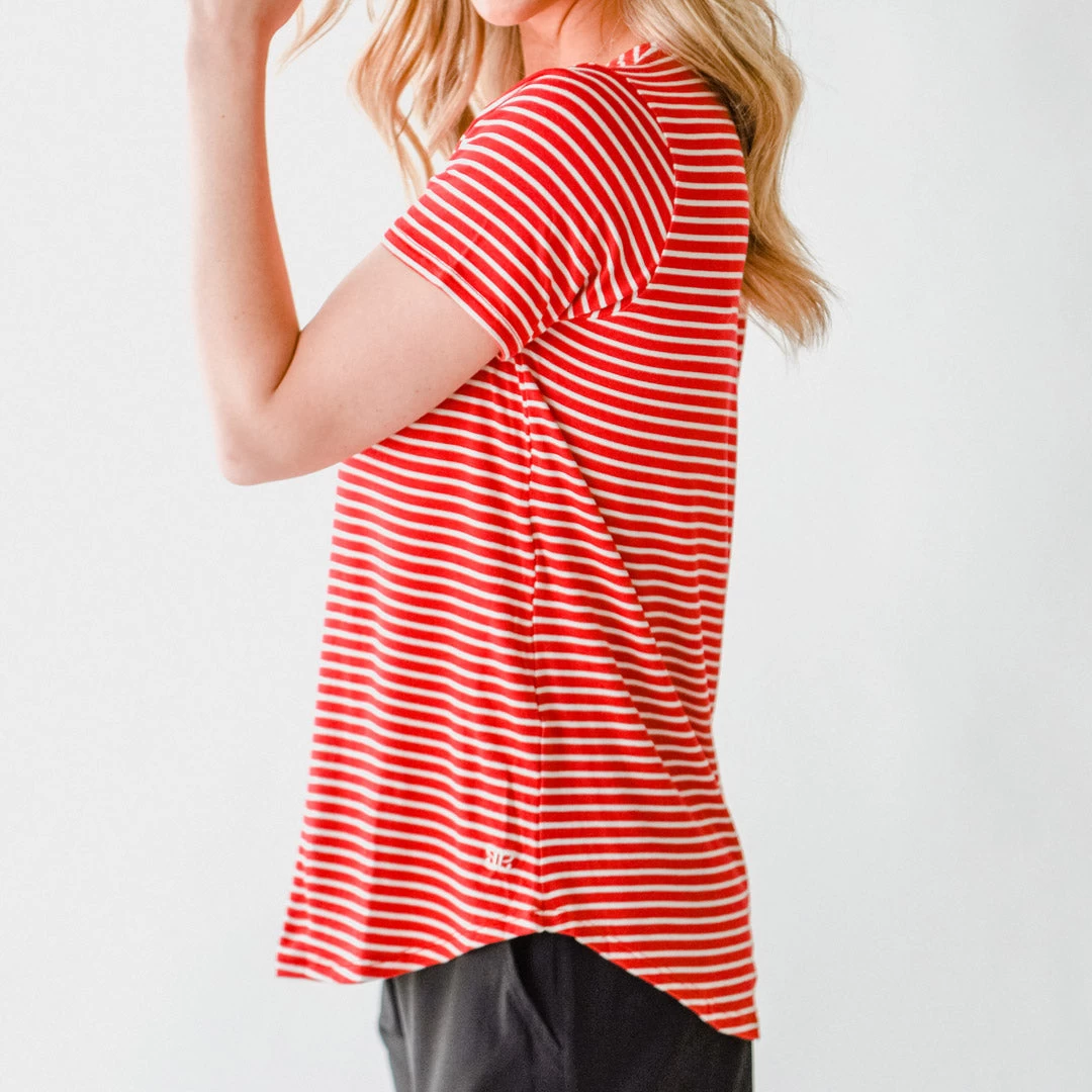 Basic Tee, Red White - Image 7