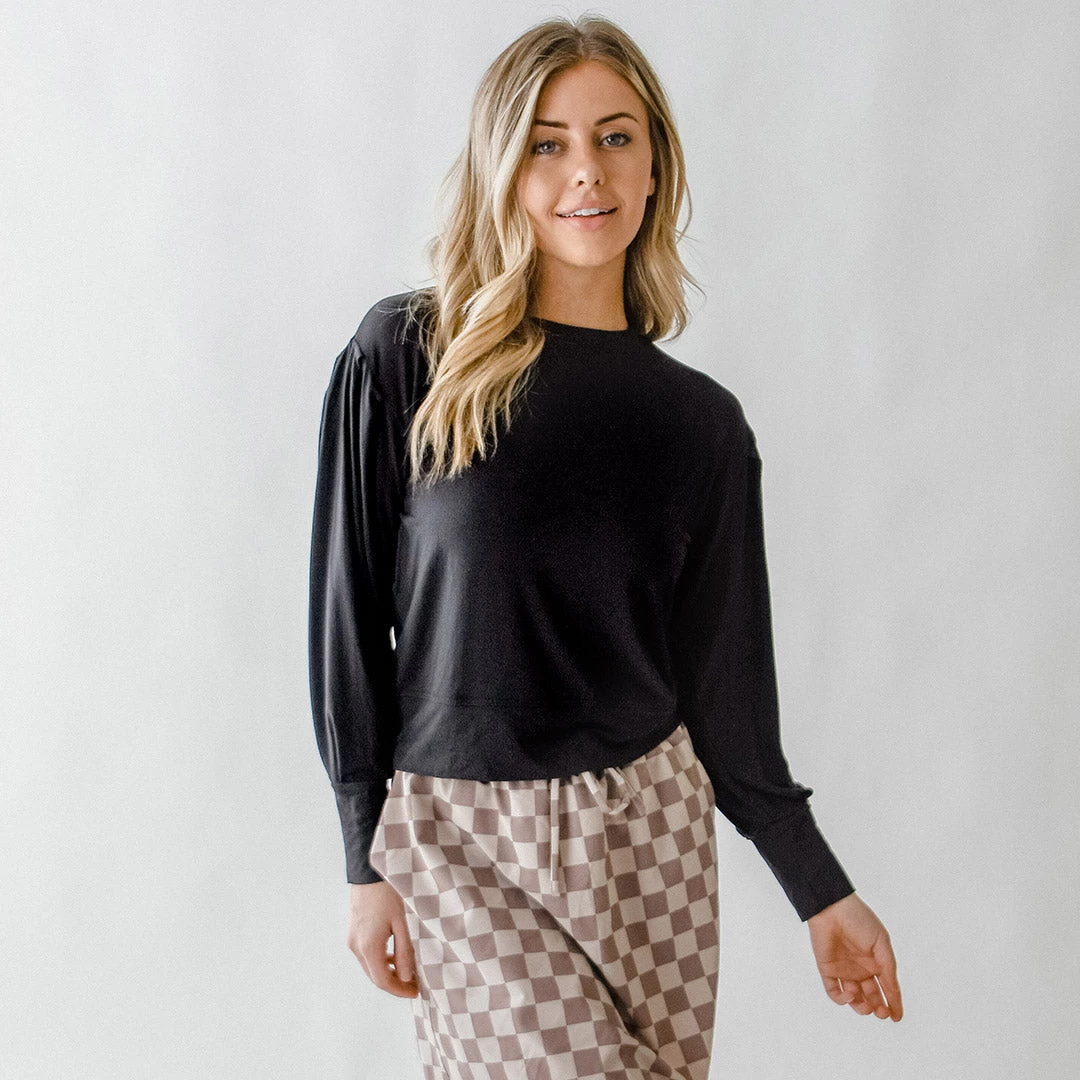 The Coco Long Sleeve, Bamboo Black - Image 8