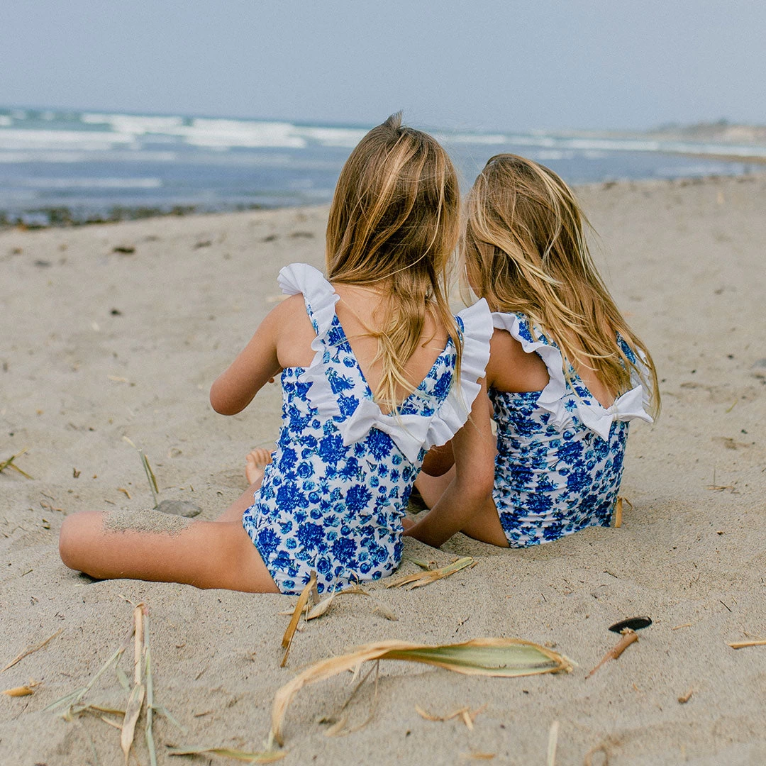 Mini Ruffle One-Piece, Santorini - Image 7