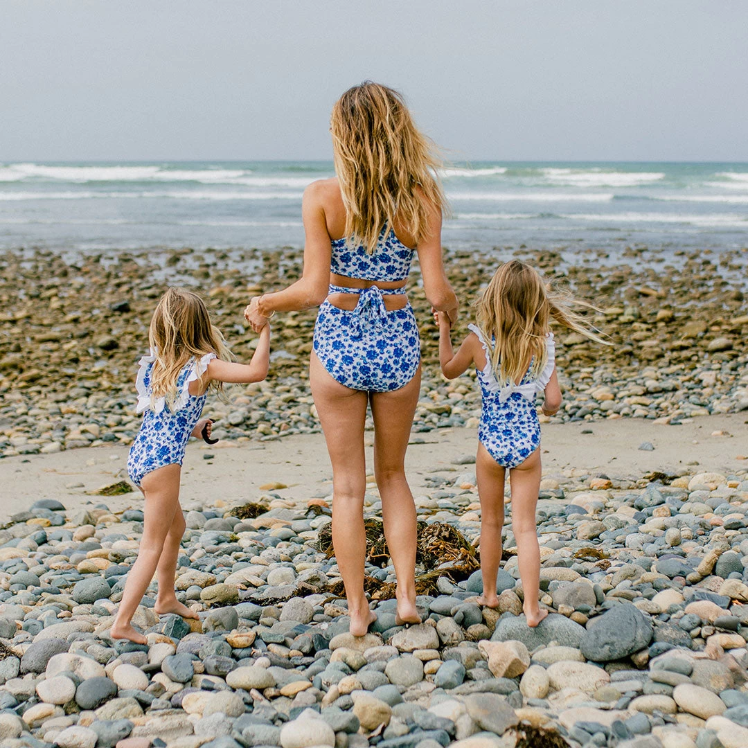 Mini Ruffle One-Piece, Santorini - Image 8