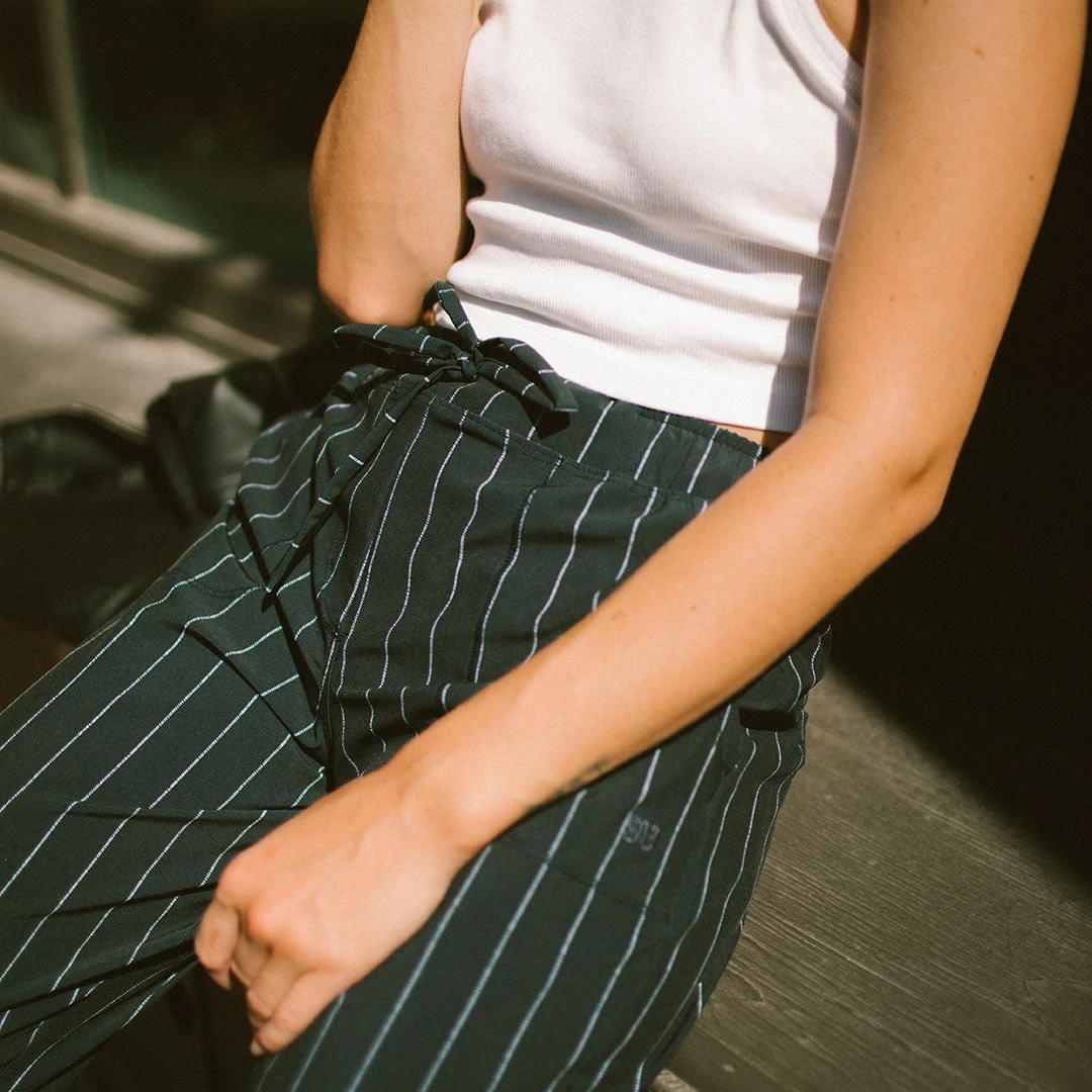 Navy Pinstripe Jetsetters - Image 5