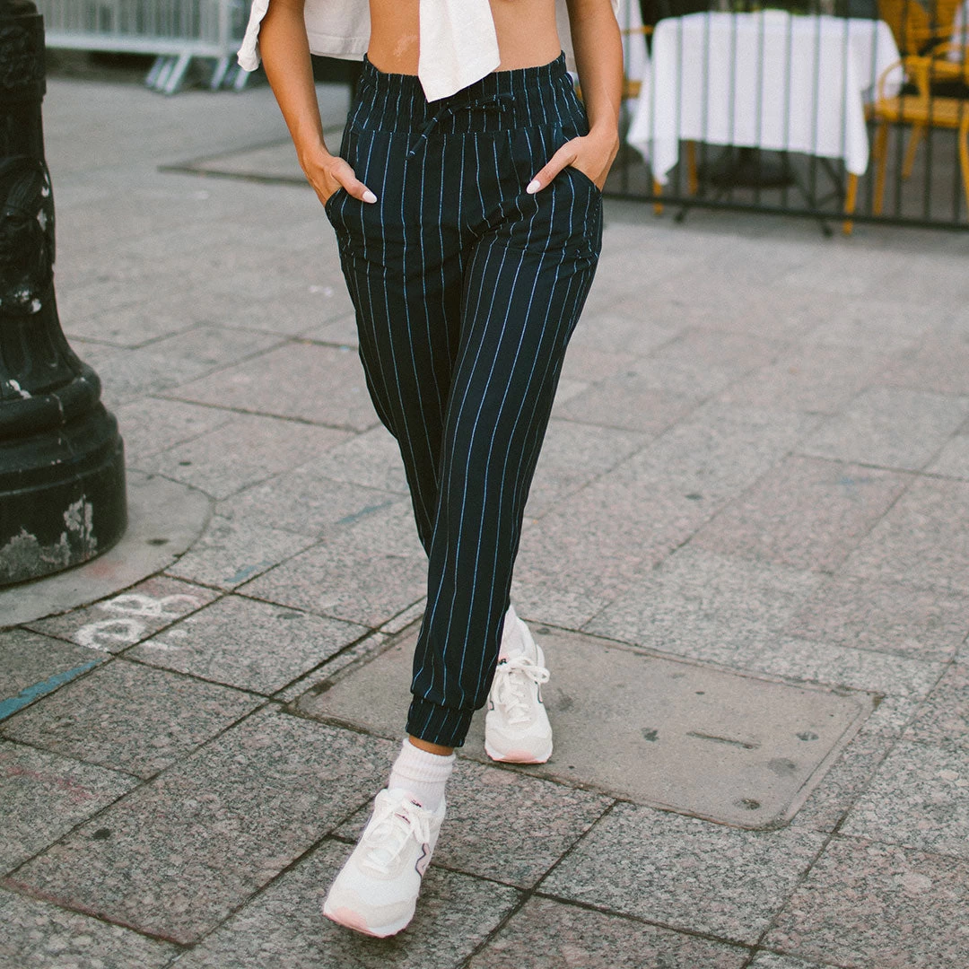 Destination Joggers, Navy Pinstripe - Image 4