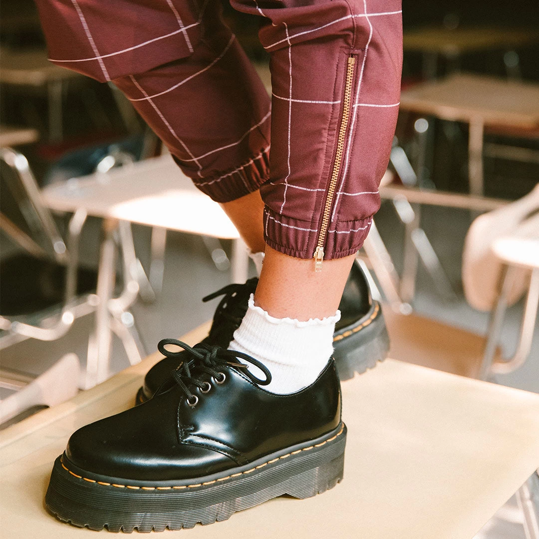 Maroon Windowpane Jetsetters - Image 6