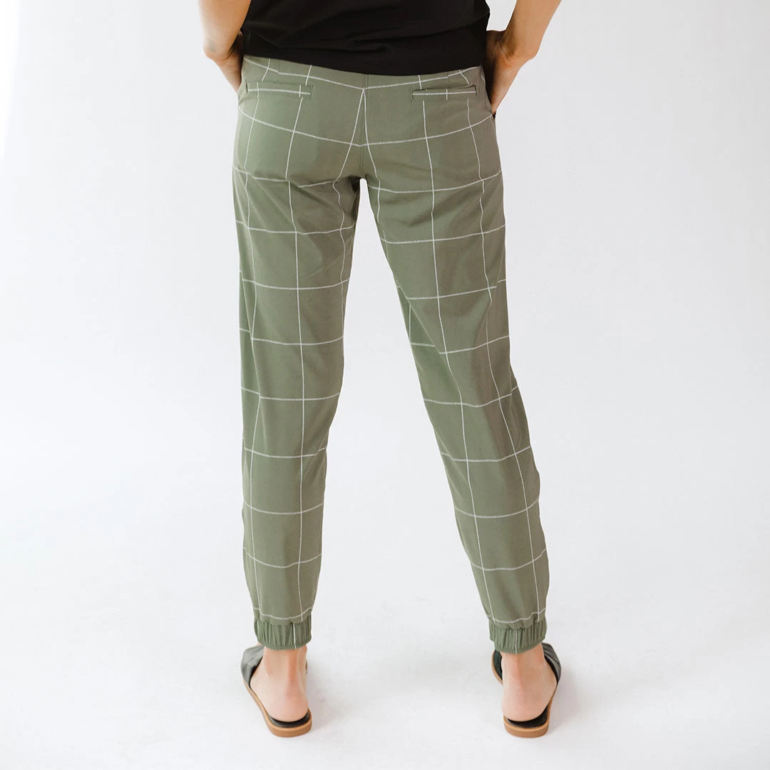 Sage Windowpane Jetsetters - Image 10