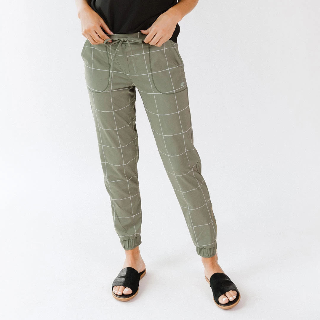Sage Windowpane Jetsetters - Image 6