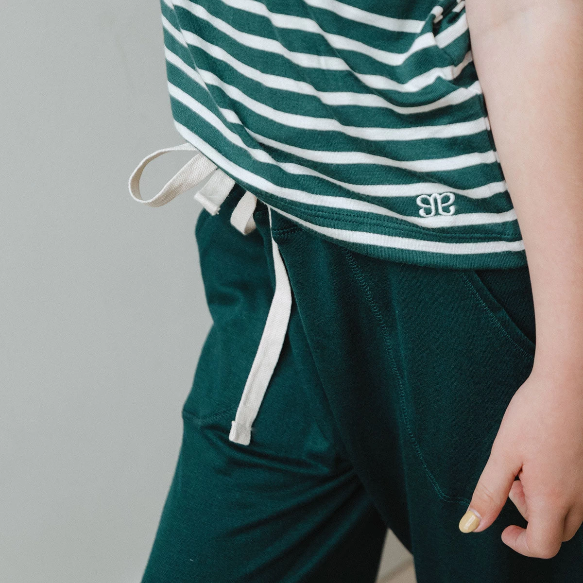 Mini Candy Cane Green Pajama Set - Image 7