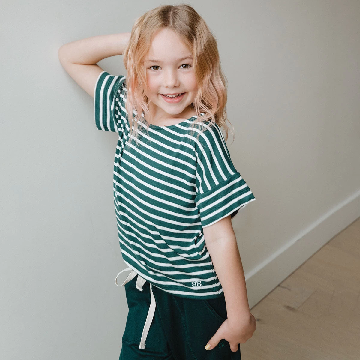 Mini Candy Cane Green Pajama Set - Image 6