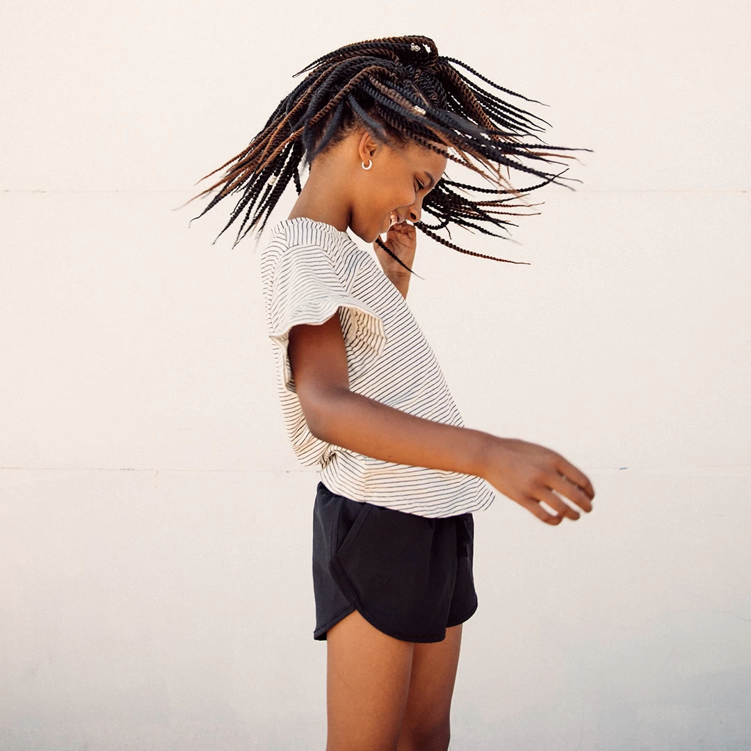 Mini Black Sprinter Shorts - Image 2