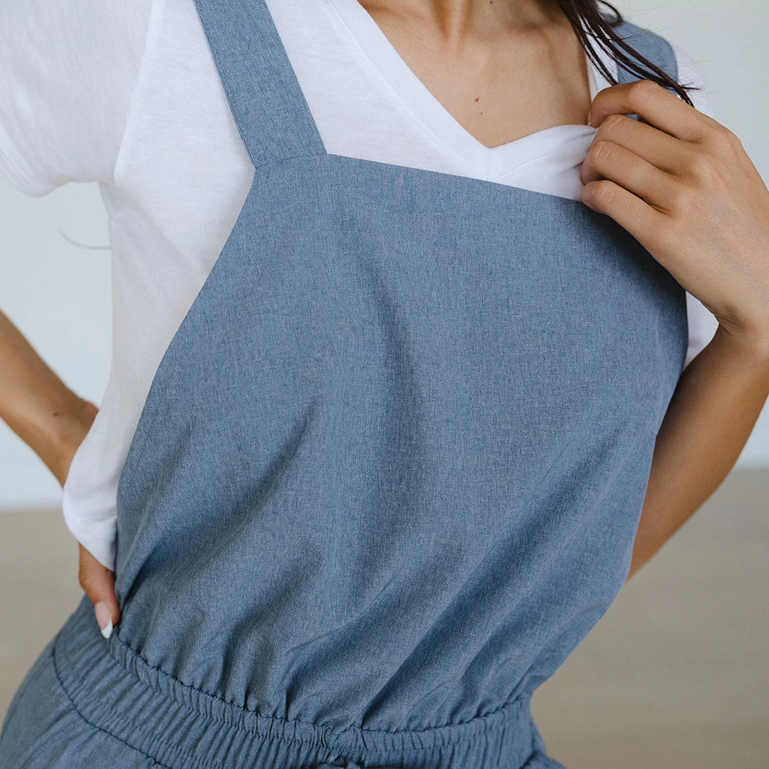 Light Chambray Classic Overall Jumpsuit - Image 12